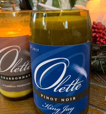 OLET'TE WINE BOTTLE CANDLES BY ROGUE CANDLE COMPANY NAPA VALLEY