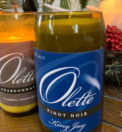 OLET'TE WINE BOTTLE CANDLES BY ROGUE CANDLE COMPANY NAPA VALLEY